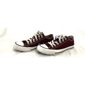 Converse All Star Chuck Taylor Maroon Canvas Shoes W 6.5  M 4.5